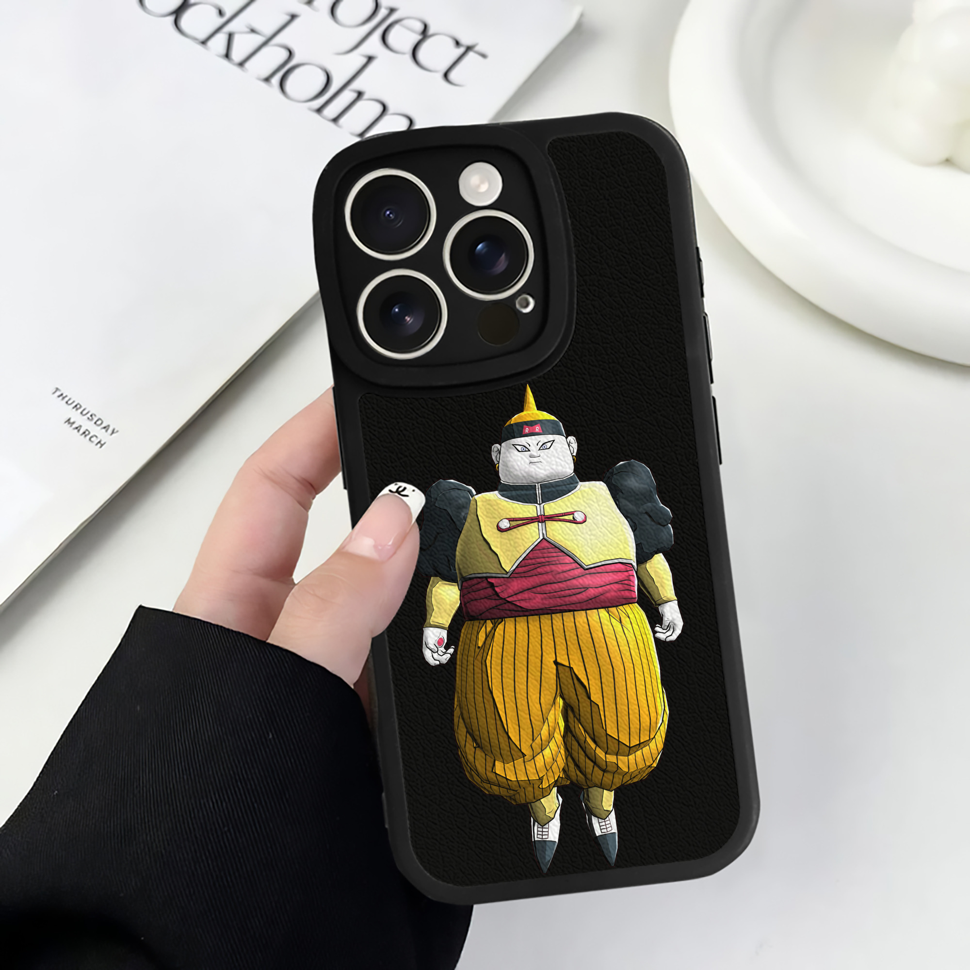 （画像用） ドラゴンボール DRAGON BALL 【iPhone 16シリーズ対応】シリコンスマホケース（レザー調） 材質：シリコン